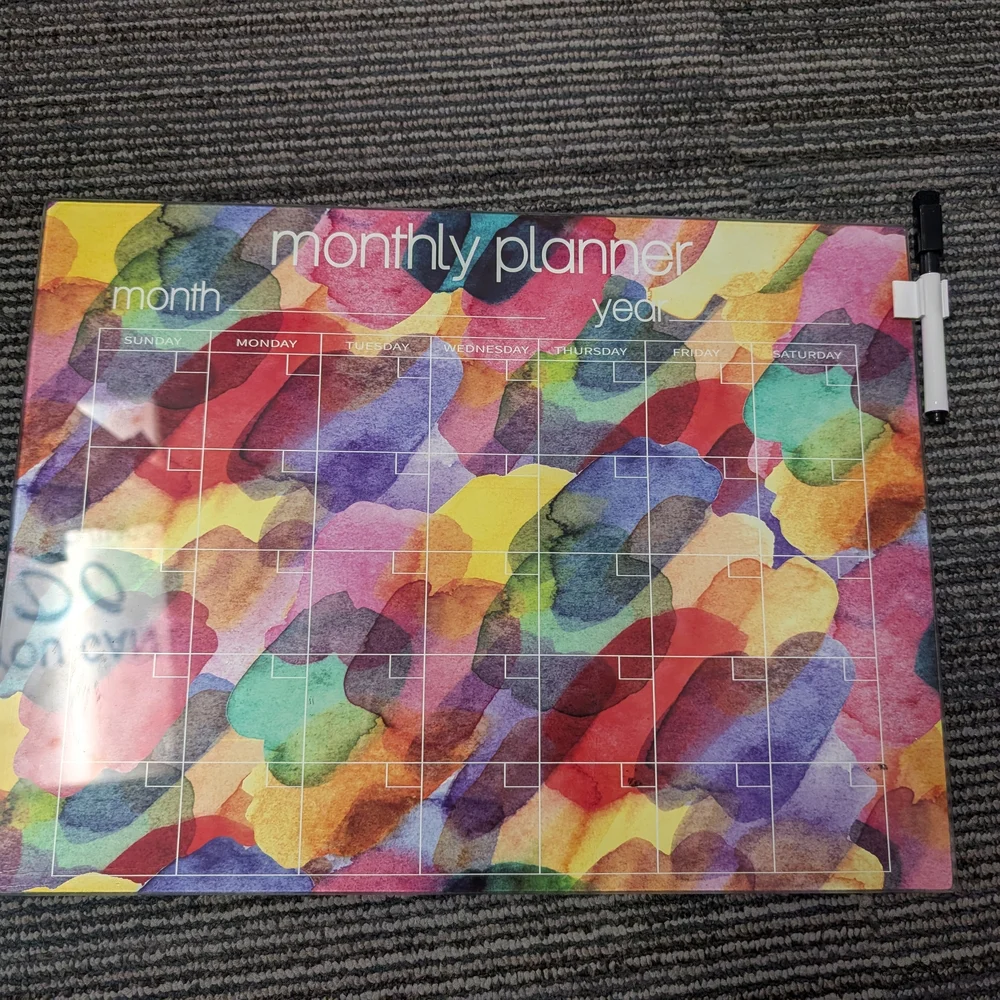 Colorful Monthly Planner with Marker